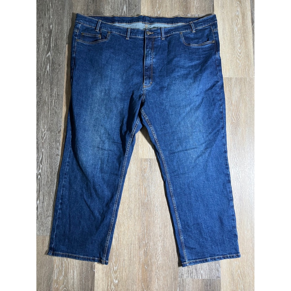 Grand River Jeans‎ Mens 54x30 Blue Excellent Stretch Straight Leg Denim